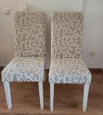 eetkamerstoelen; taupe met creme, Ophalen, Gebruikt, Overige kleuren, Vier