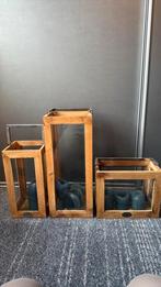 Riverdale kandelaars 3 stuks, Ophalen, Zo goed als nieuw, Hout