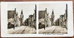 NPG stereofoto STRAAT in MONNIKENDAM 1900-1910, Verzamelen, Ophalen of Verzenden, Voor 1940, Gebruikt