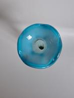 Leuke handgeblazen glazen vaas in vorm van bloem, Ophalen of Verzenden