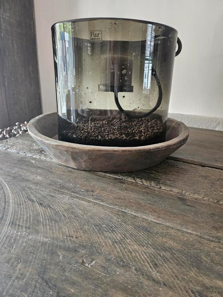 Prachtige houten schaal!! Sober landelijk!!, Huis en Inrichting, Woonaccessoires | Stolpen, Zo goed als nieuw, Ophalen