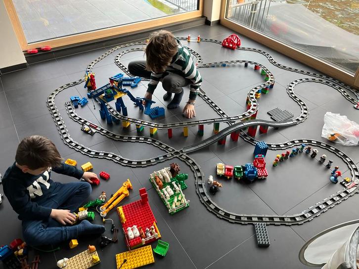 Grote Duplo verzameling met treinen!, Kinderen en Baby's, Speelgoed | Duplo en Lego, Gebruikt, Duplo, Losse stenen, Ophalen of Verzenden