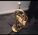 Monzani MZCR-900L Bb-Cornet, Ophalen, Zo goed als nieuw, Bes-trompet, Met koffer