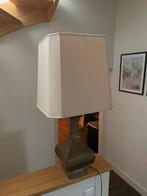 Lamp .. koperen voet , beige kap, Ophalen, Zo goed als nieuw, Minder dan 100 cm