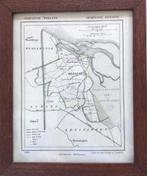 Gemeentekaartje Yerseke druk 1866, Gelezen, Ophalen of Verzenden, Landkaart, Jacob Kuyper