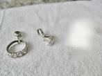 Zilveren ZINZI bedel / charms: RING of MAANtje 925 zilver, 2 of 3 bedels, Verzenden, Zo goed als nieuw, Zilver