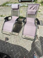 Te koop Human Nature ligstoelen traploos verstelbaar, Ophalen, Gebruikt, Verstelbaar