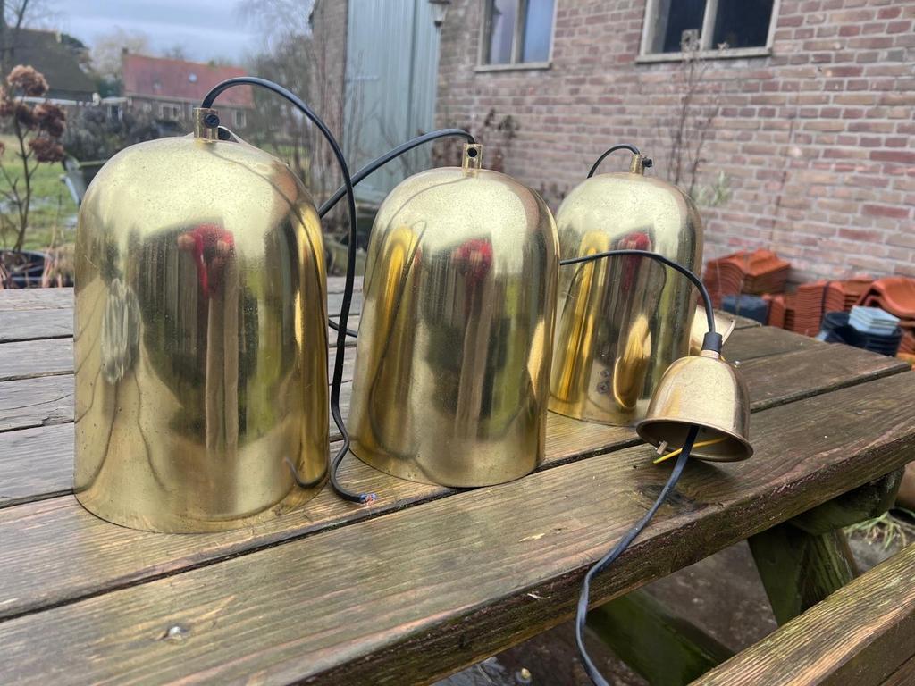 Drie Sissy Boy lampen - sfeervol en warm, Ophalen of Verzenden, Gebruikt, Metaal, Minder dan 50 cm