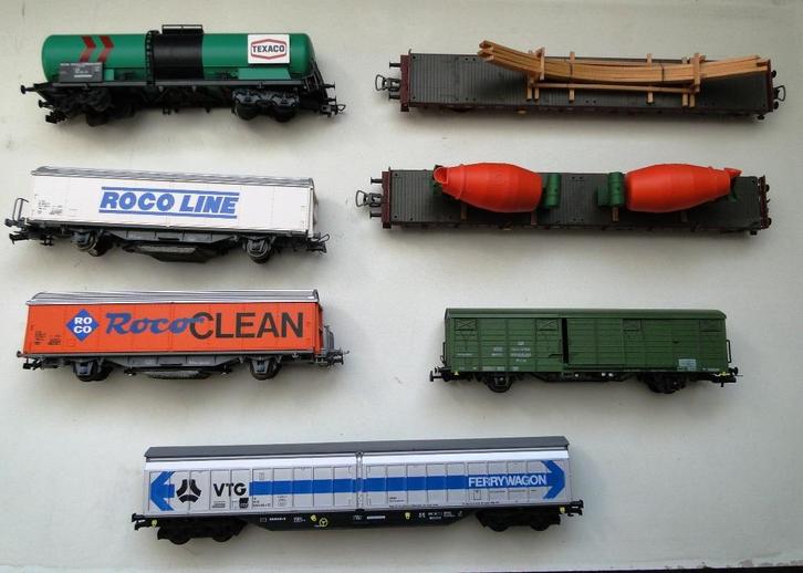 goederenwagens HO 1, Hobby en Vrije tijd, Modeltreinen | H0, Zo goed als nieuw, Wagon, Gelijkstroom, Overige merken, Ophalen