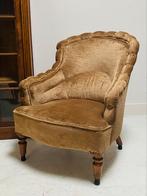 Antieke vintage fauteuil stoeltje dames stoeltje, Antiek en Kunst, Curiosa en Brocante, Ophalen of Verzenden