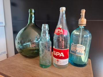 Vintage / brocante flessen  beschikbaar voor biedingen