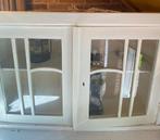Prachtige Brocante Vitrine Kast, Ophalen