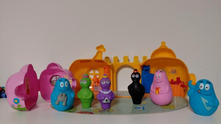 Speelset Barbapapa poppetjes, Verzamelen, Poppetjes en Figuurtjes, Zo goed als nieuw, Ophalen of Verzenden