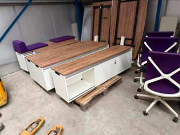 Sedus design kasten / bankelementen hout – afsluitbaar beschikbaar voor biedingen