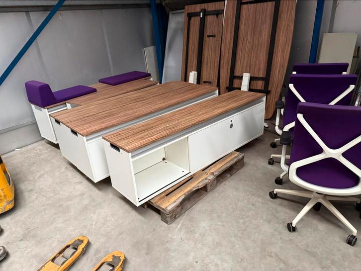 Sedus design kasten / bankelementen hout – afsluitbaar, Zakelijke goederen, Kantoor en Winkelinrichting | Magazijn, Stelling en Opslag