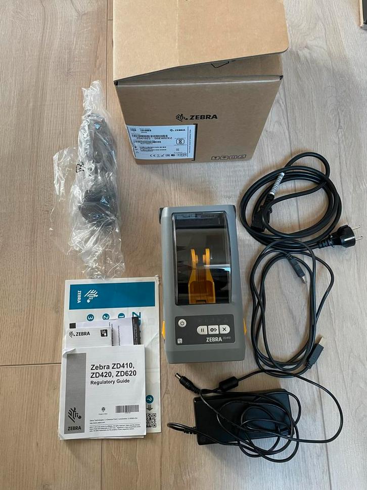 Zebra labelprinter ZD410 | alles is aanwezig | Z.G.N., Computers en Software, Labelprinters, Zo goed als nieuw, Ophalen