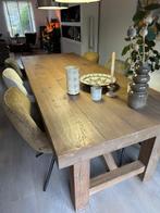 Robuste tafel 250x100 + 2x salon 70x10x30 tafel te koop, Huis en Inrichting, Tafels | Eettafels, Ophalen, Gebruikt, 100 tot 150 cm