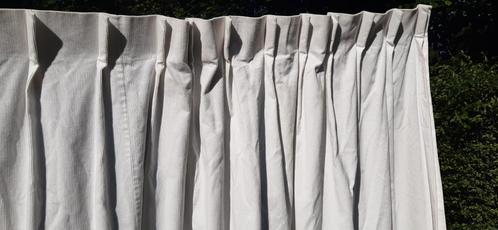 Roomwitte BABY-RIB GORDIJNEN, Huis en Inrichting, Stoffering | Gordijnen en Lamellen, Gebruikt, 150 tot 200 cm, 50 tot 100 cm