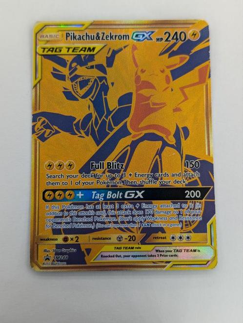 Pikachu & Zekrom GX (SM 248) SM Black Star Promos, Hobby en Vrije tijd, Verzamelkaartspellen | Pokémon, Zo goed als nieuw, Ophalen of Verzenden