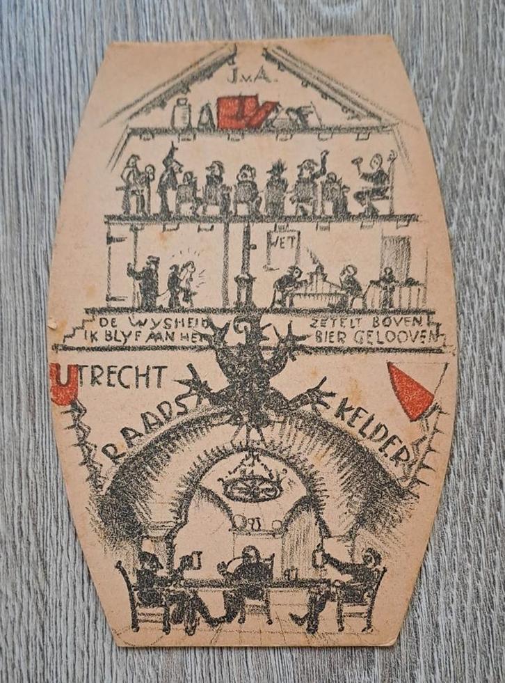 Utrecht Raadskelder 1930, Verzamelen, Ansichtkaarten | Nederland, Utrecht, 1920 tot 1940, Verzenden