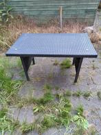 tuintafel met glasplaat, Tuin en Terras, Tuintafels, Ophalen, Gebruikt, Rechthoekig, Aluminium