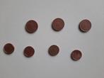 Euromunten, 4 x 1 cent en 3 x 2 cent, Postzegels en Munten, Munten | Europa | Euromunten, Ophalen of Verzenden, Overige landen