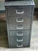 Ikea metalen helmer zwart 6 lades, Huis en Inrichting, Ophalen, Gebruikt, 5 laden of meer, 50 tot 100 cm