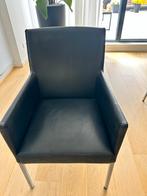 6 stuks Rolf Benz Lederen Design Stoel Zwart - met leuning, Huis en Inrichting, Ophalen, Gebruikt, Zwart, Leer