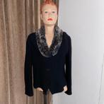 ZGAN Sarah vest jasje wol L verzenden mogelijk, Kleding | Dames, Truien en Vesten, Ophalen, Zwart, Maat 42/44 (L), Zo goed als nieuw