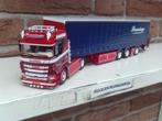 Tekno  Scania  met  Tautliner + Kooiaap  van  Pennings, Hobby en Vrije tijd, Ophalen of Verzenden, Nieuw, Bus of Vrachtwagen, Tekno