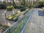 glaswand te koop 13 meter . 22 mm dik plus ophangsysteem., Ophalen of Verzenden, Zo goed als nieuw, Aluminium, Overige typen