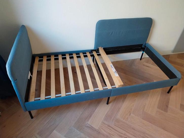 IKEA eenpersoonsbed 90x200, Huis en Inrichting, Slaapkamer | Bedden, Eenpersoons, 90 cm, Hout, Wit, Ophalen
