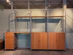Vintage Ikea Niklas kast hout wandkast Rutger Anderson, Gebruikt, ., Metaal, Ophalen of Verzenden