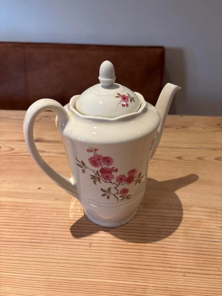 Mosa Maastricht Theepot Koffiepot Bloemmotief, Antiek en Kunst, Antiek | Porselein, Ophalen