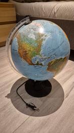 Wereldbol met verlichting, Ophalen, Verlicht, Zo goed als nieuw