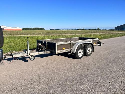 Van Weel tandemasser met schokbrekers!!, Auto diversen, Aanhangers en Bagagewagens, Gebruikt, Ophalen