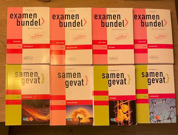 Examenbundel & samenvatting 4 vakken vwo, Boeken, Schoolboeken, Gelezen, Overige vakken, VWO, Ophalen of Verzenden