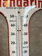 Le Mandarin likeur emaille bord thermometer, Reclamebord, Gebruikt, Ophalen of Verzenden, Nvt