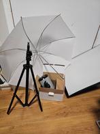 Studio flitser set met Godox TT685 Nikon, Audio, Tv en Foto, Fotografie | Flitsers, Ophalen of Verzenden, Gebruikt, Nikon, Kantelbaar