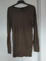 2-Bizzy dames longsleeve shirt army green kleurig met studs, 2-Bizzy, Ophalen of Verzenden, Lange mouw, Maat 36 (S)
