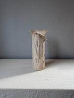 Vintage handmade gesigneerde ceramic beige  vaas h25cm, Overige kleuren, Aardewerk of Porselein, Ophalen of Verzenden, Zo goed als nieuw