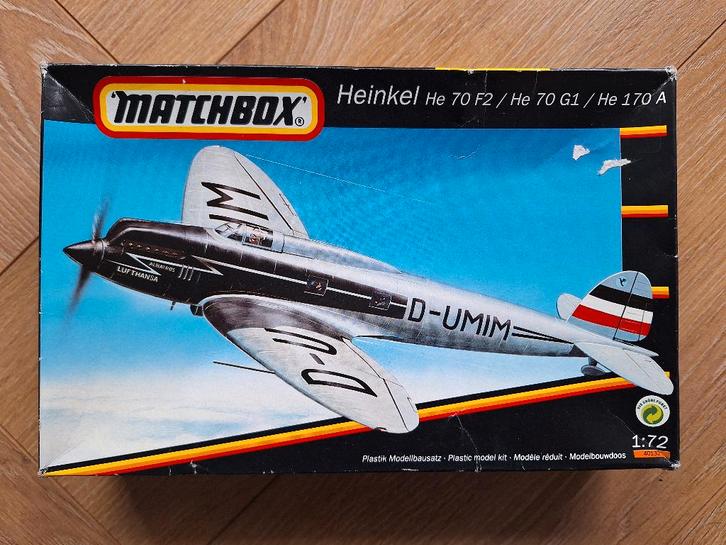 1:72 1/72 Matchbox Heinkel He 70 F2 / He 70 G1 / He 170 A 1, Hobby en Vrije tijd, Modelbouw | Vliegtuigen en Helikopters, Zo goed als nieuw