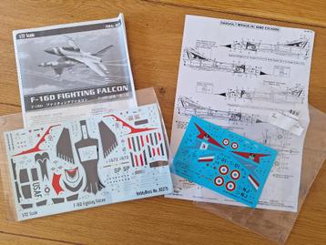 1:72 1/48 Decals Mirage IIIC, F-16D “Thunderbirds” beschikbaar voor biedingen