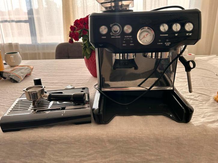 Sage Barista Express Espressomachine, Witgoed en Apparatuur, Koffiezetapparaten, Gebruikt, Koffiebonen, Espresso apparaat, 2 tot 4 kopjes