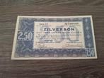 Bijna UNC biljet 2,5 gulden 1938, zilverbon, Ophalen of Verzenden