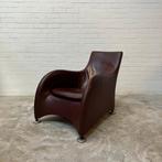 Leren design fauteuil Montis Loge Gerard van den Berg stoel, Ophalen, Gebruikt, 75 tot 100 cm, 50 tot 75 cm