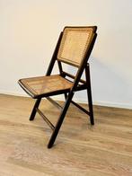 Design houten frame en rieten webbing zelfzaam, Huis en Inrichting, Stoelen, Bruin, Ophalen of Verzenden, Zo goed als nieuw, Eén