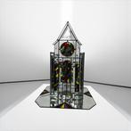 Vintage glas-in-lood decoratie / kathedraal met voet, Ophalen