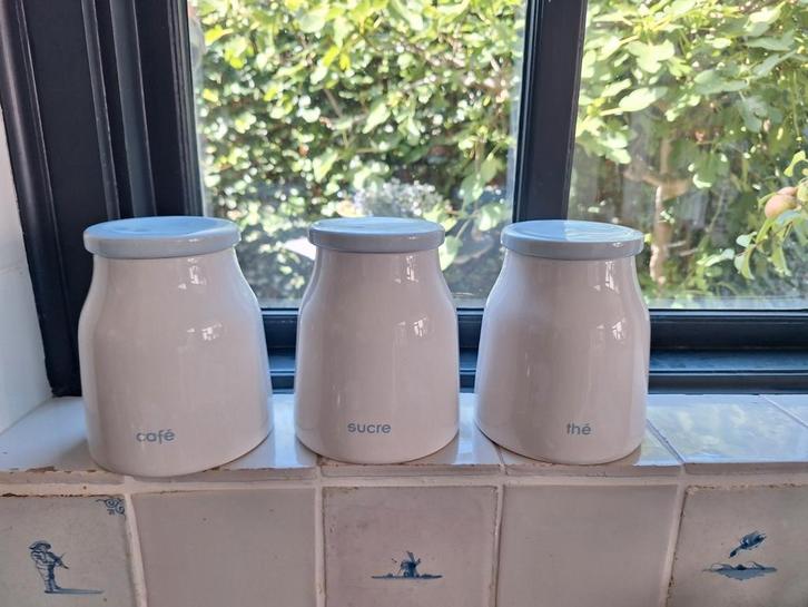 Voorraadpotten, Huis en Inrichting, Woonaccessoires | Vazen, Overige kleuren, Minder dan 50 cm, Aardewerk of Porselein, Ophalen