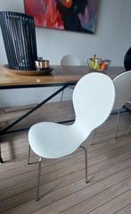 4 Witte Vlinderstoelen , koopje 40,=, Huis en Inrichting, Stoelen, Ophalen, Wit, Zo goed als nieuw, Vier